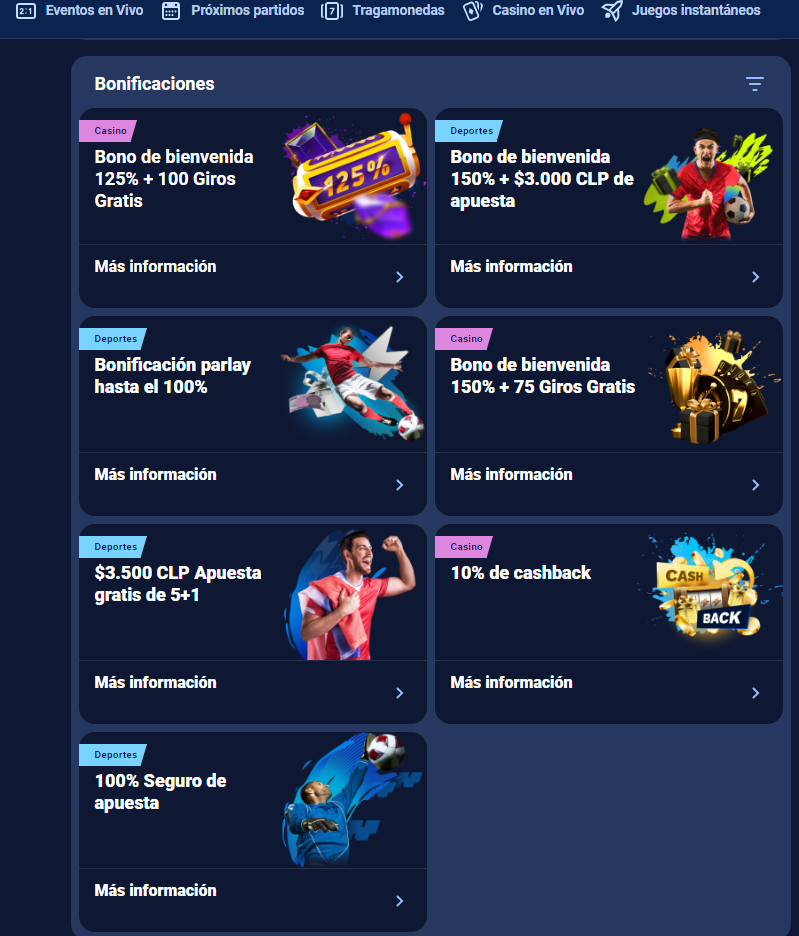 En JugaBet hay muchas promociones además de los bonos de bienvenida