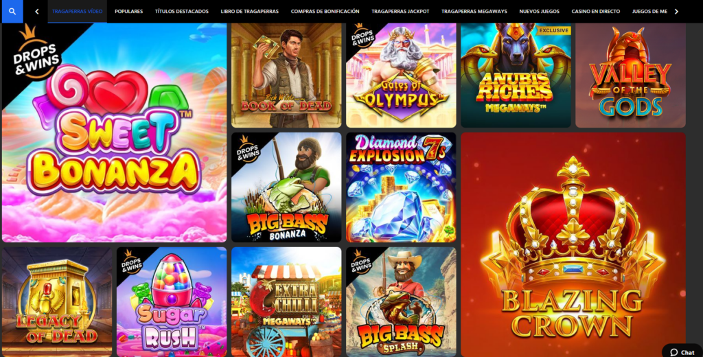 Vas a encontrar infinidad de tragamonedas en este casino en línea