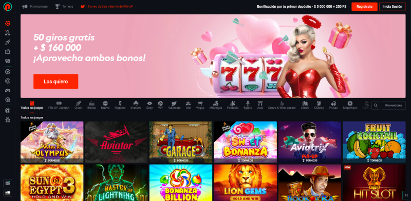 pin up juegos de casino disponibles
