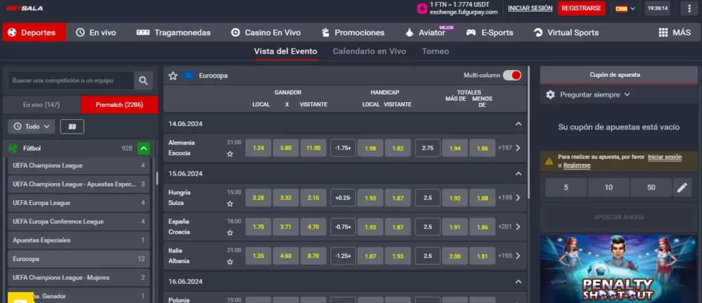 Betsala Eurocopa 2024