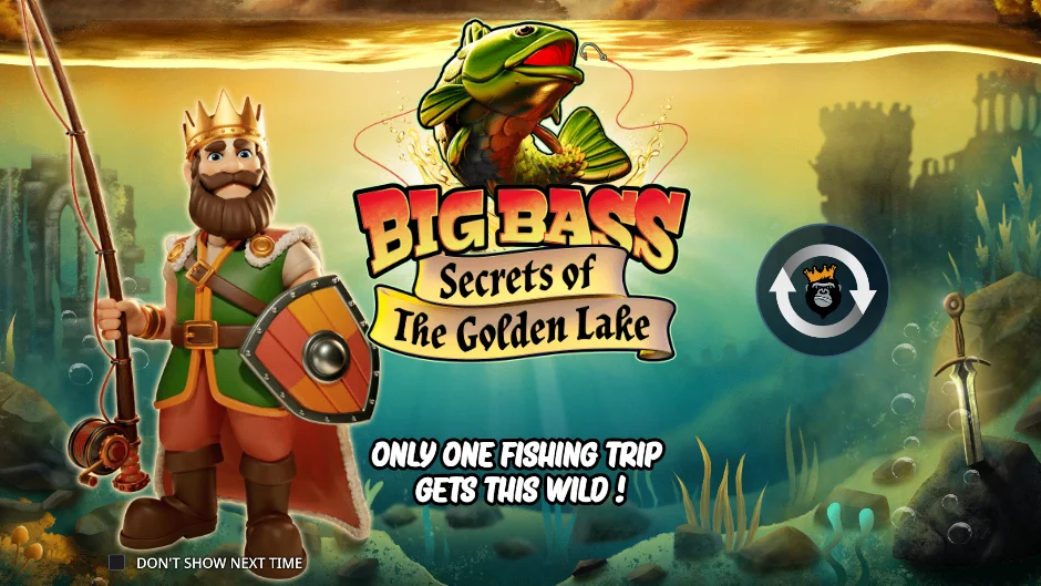 pantalla de inicio de Big Bass of the Golden Lake