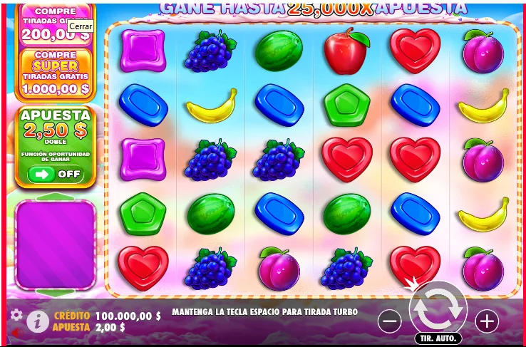 captura juego Sweet Bonanza 1000