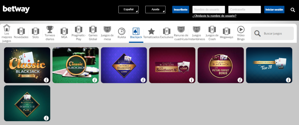 Juegos de Blackjack disponibles en Jugabet