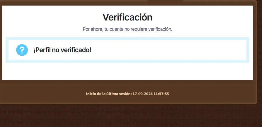 verificación de la cuenta en MyEmpire Casino
